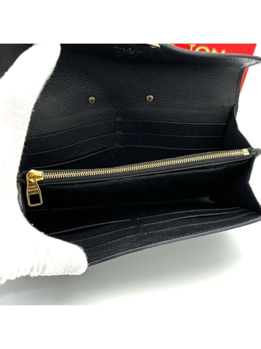 Louis Vuitton Portefeuille Sarah Metis Empreinte Black Wallet - Picture 4 of 10